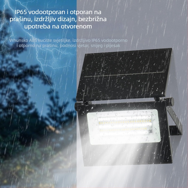 Solarna sklopiva zidna LED reflektor – vanjski vrt, balkon, fasada, hodnik, vodootporna senzorska zidna svjetiljka