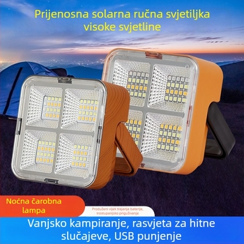 Vanjsko solarno osvjetljenje za kampiranje, kamperska lampa, magnetsko nužno osvjetljenje, reflektor, power bank, litijska baterija, super svijetlo