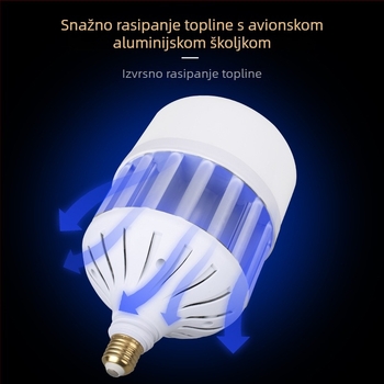 LED kuglasta svjetiljka s E27 navojem, srebrne boje, otpornost na magljenje i prašinu, za skladišta, radionice i stadione – 50W–100W, ultra svijetla