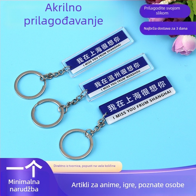 Prilagođeni akrilni stalak za ključeve s likovima iz crtanih filmova