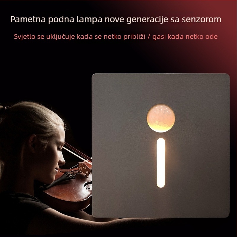 86 mm ugrađena LED svjetiljka sa senzorom pokreta za hodnik i stepenice – noćna svjetiljka za dom