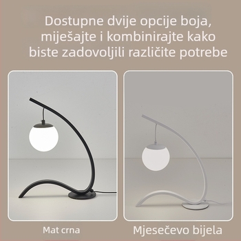 Nordska stolna lampa s zaštitom očiju, noćno svjetlo, moderno minimalističko ambijentalno osvjetljenje za spavaću sobu