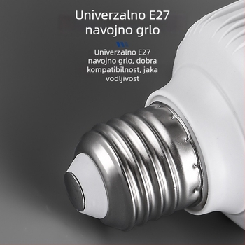 Kućna LED žarulja E27, energetski učinkovita, bijela svjetlost, unutarnje osvjetljenje, zaštita očiju, bez treptanja