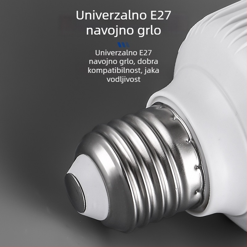 Kućna LED žarulja E27, energetski učinkovita, bijela svjetlost, unutarnje osvjetljenje, zaštita očiju, bez treptanja