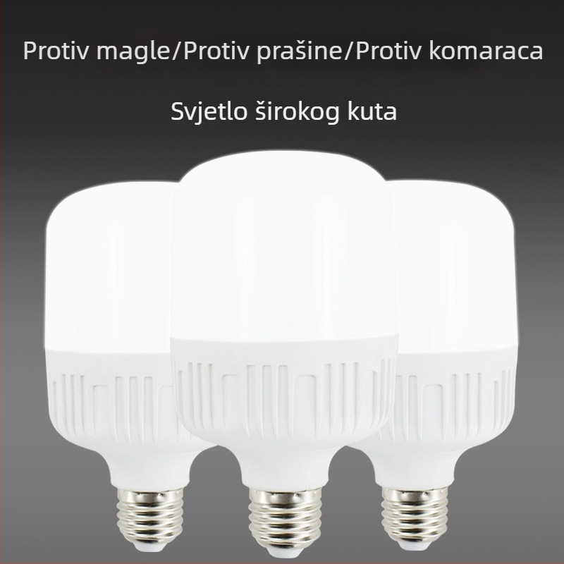 Kućna LED žarulja E27, energetski učinkovita, bijela svjetlost, unutarnje osvjetljenje, zaštita očiju, bez treptanja