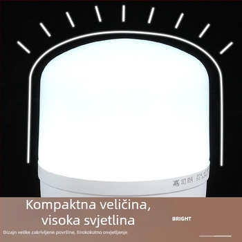 Jiesilang LED žarulja s glasovnim upravljanjem, energetski učinkovita, s visokim navojem