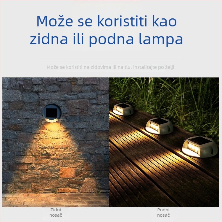 Solarno svjetlo za stazu, IP65, LED za stepenice i vrt, 360 lm, topla bijela