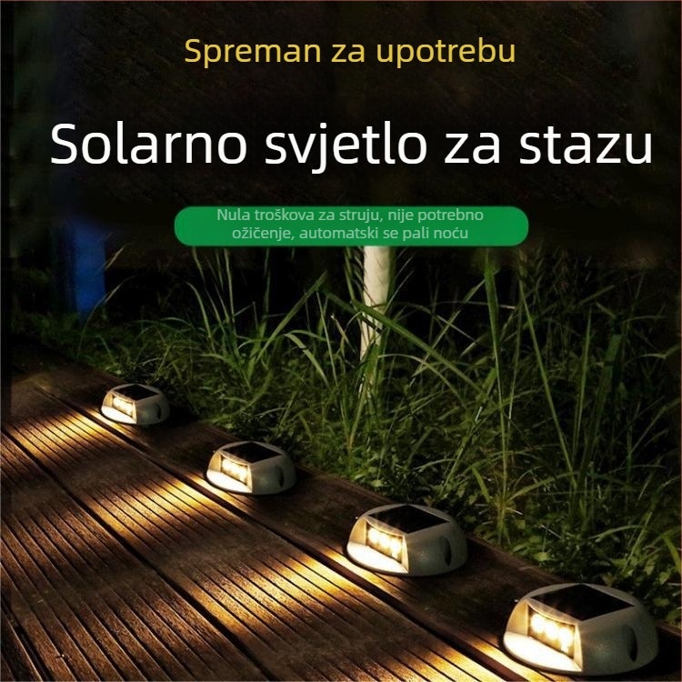 Solarno svjetlo za stazu, IP65, LED za stepenice i vrt, 360 lm, topla bijela