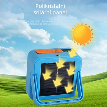 Solarnu napajani višefunkcijski integrirani prenosni floodlight, punjivi, ultra-sjajan, kućno nužno svjetlo za nestanke struje, vanjske upotrebe