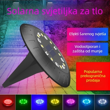 Solarna LED rasvjeta za krajolik za vanjski dvorišni prostor – vodootporna vrtna dekoracija s šarenom atmosferom