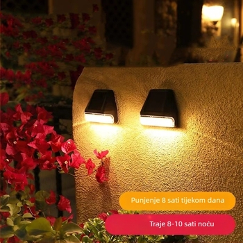 Solarna lampa u europskom stilu za vanjsku upotrebu – rasvjeta zida, stepenice i ograde