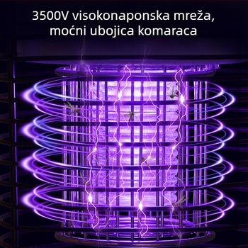 Solarna lampa za ubijanje komaraca za otvorene prostore – dvorište i vrt, kampiranje, travnjak