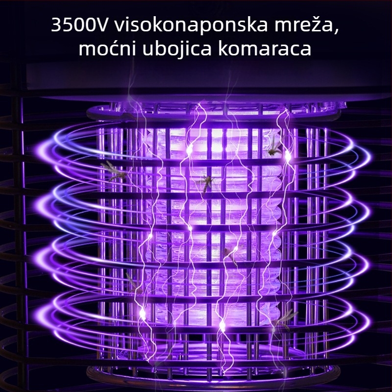 Solarna lampa za ubijanje komaraca za otvorene prostore – dvorište i vrt, kampiranje, travnjak