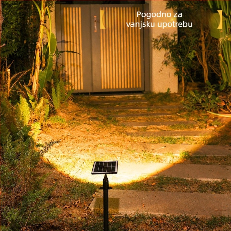3 LED solarni reflektor za travnjak i dvorište, dekorativno osvjetljenje za drvo, zemni stub osvjetljenja