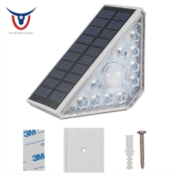 Solarno svjetlo za stepenice sa senzorom, vodootporno, vanjsko osvjetljenje za stepenice, balkon i vrt