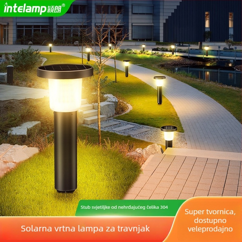 Solarna LED lampa za travu, vanjska vodootporna, rasvjeta za vrt i dvorište