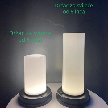 USB punjiva okrugla solarna lampa za vanjsku uporabu, vodootporna LED svjetiljka