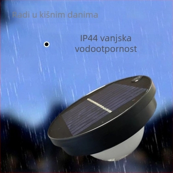 USB punjiva okrugla solarna lampa za vanjsku uporabu, vodootporna LED svjetiljka