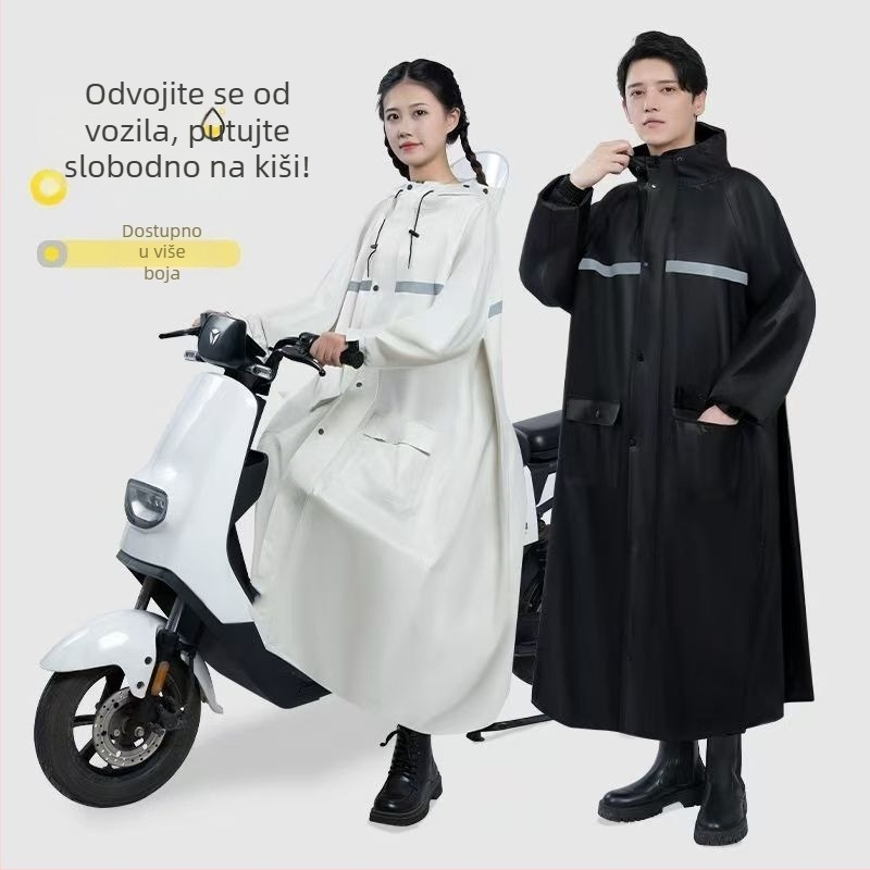 Dugi kišni kaput za muškarce i žene, za planinarenje i vožnju biciklom