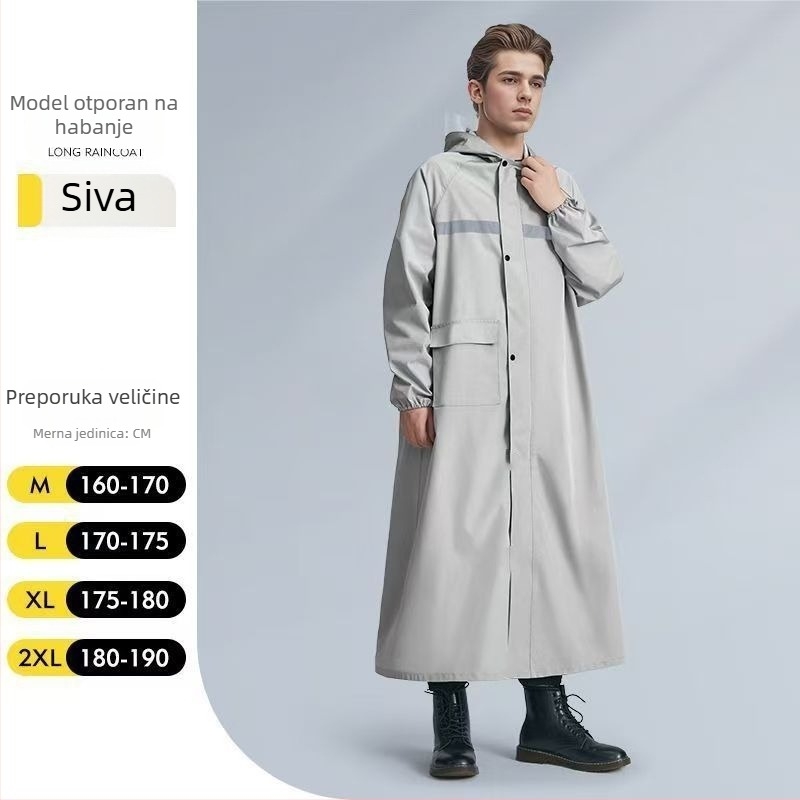 Dugi kišni kaput za muškarce i žene, za planinarenje i vožnju biciklom