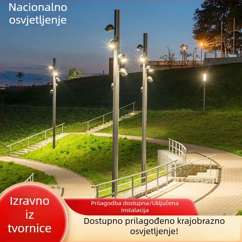 Vanjska LED rasvjeta za krajolik parkova i dvorišta, IP65 vodootporno, aluminijsko kućište, visoka svjetlina, projekcijske svjetiljke