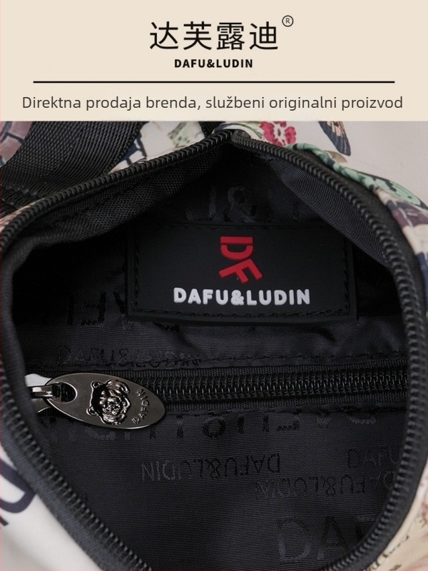 Dafurudi ženski ruksak od Oxford platna s otiskom, novi model, zelene boje, lagan, velik kapacitet za putovanja