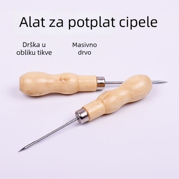 Šilo za cip(e) od nehrđajućeg čelika – alat za popravak obuće s rupom i pravim kukama