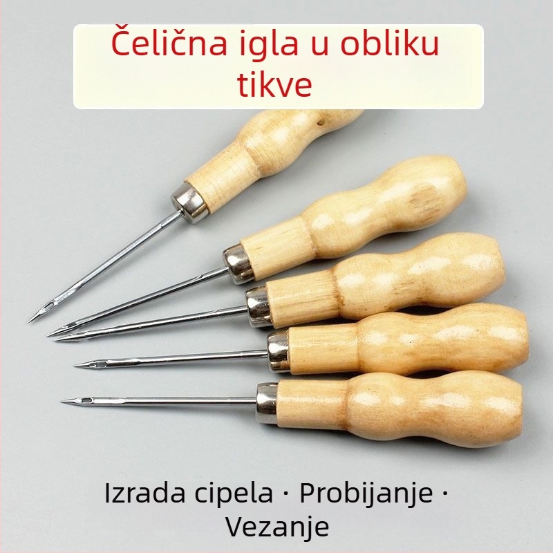 Šilo za cip(e) od nehrđajućeg čelika – alat za popravak obuće s rupom i pravim kukama