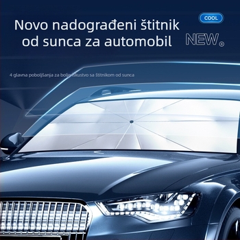 Auto sjenilo za sunce, sklopivi štit za vjetrobransko staklo, toplinska izolacija