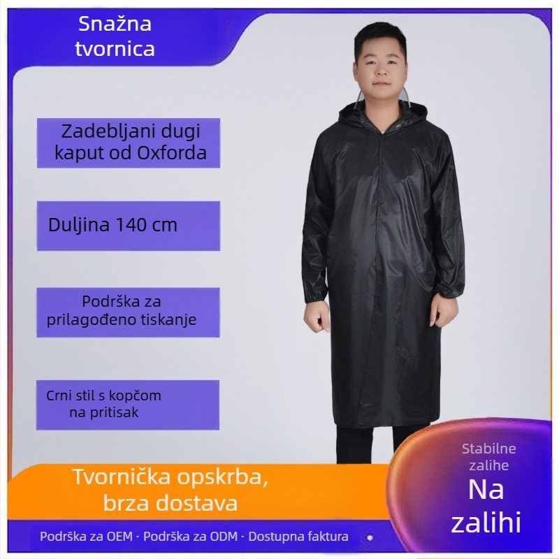 Dugi vodootporni kišni pončo za odrasle, potpuno pokrivanje, unisex, za planinarenje
