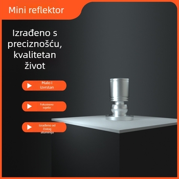 USB niskonaponski LED mini spot za akvarij, plošno ugradbeni, aluminijsko kućište, 5V, 1W/3W