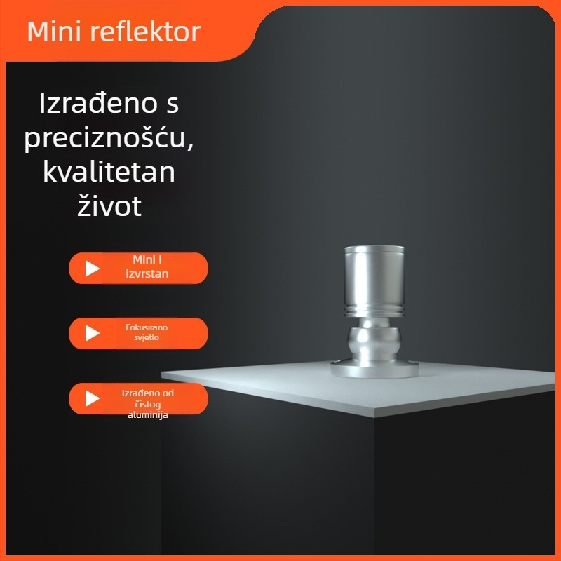USB niskonaponski LED mini spot za akvarij, plošno ugradbeni, aluminijsko kućište, 5V, 1W/3W
