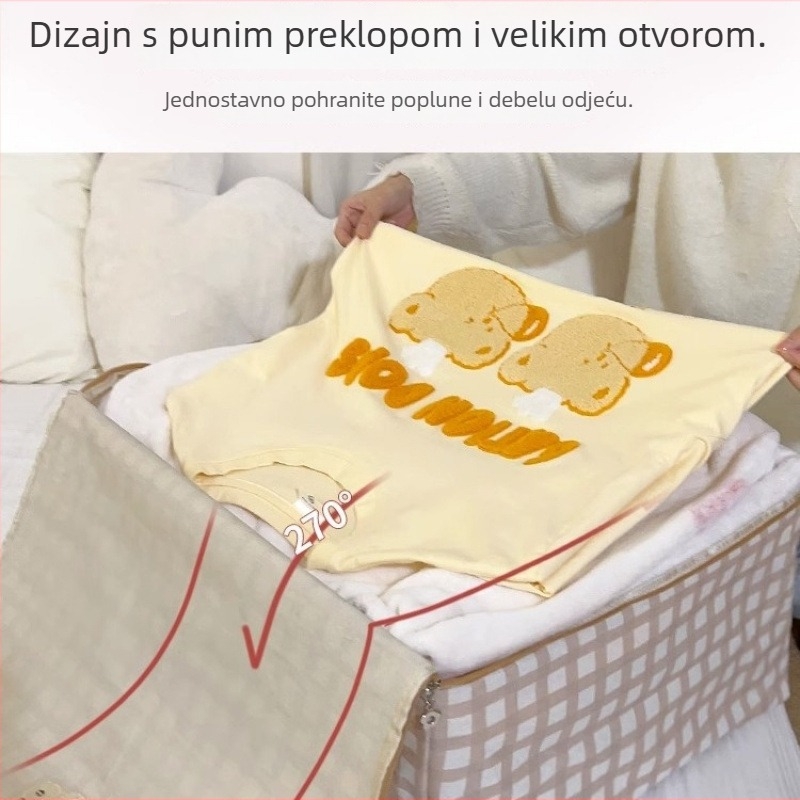 Torba za pohranu s motivom medvjedića za odjeću i deke u vrtiću, velika kapaciteta