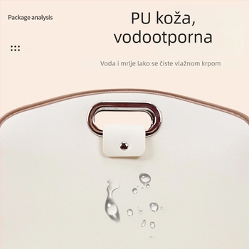 16-inčna minimalistička torba za prijenosno računalo, luksuzna unisex poslovna torba, lagana za nošenje, PU sintetička koža, jednobojna