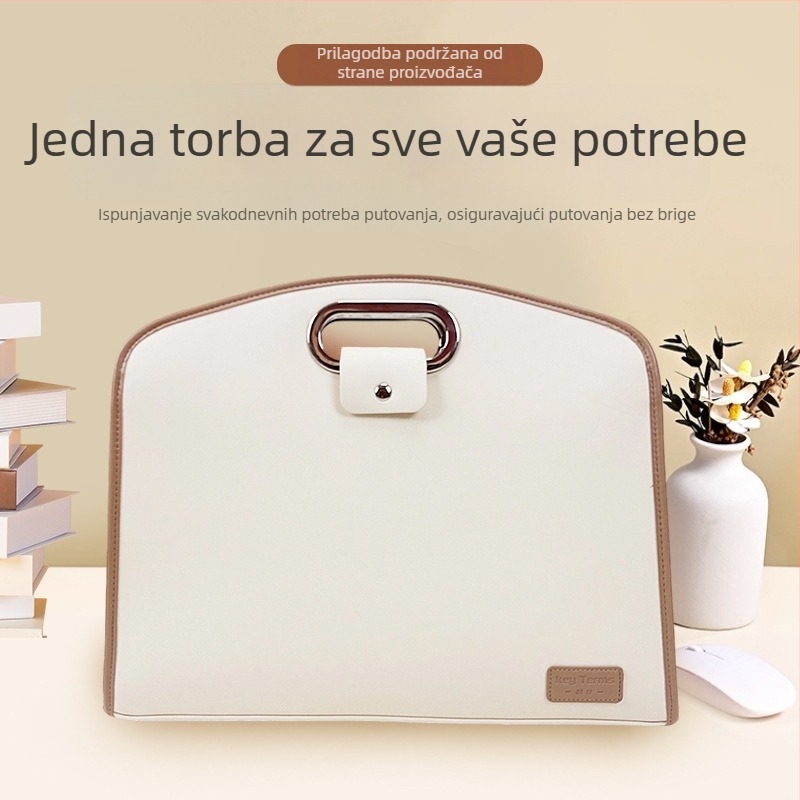 16-inčna minimalistička torba za prijenosno računalo, luksuzna unisex poslovna torba, lagana za nošenje, PU sintetička koža, jednobojna