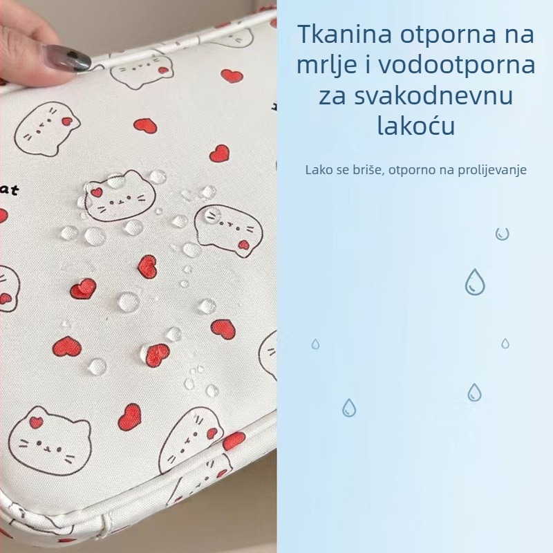 Torba za šminku velike kapacitete s odjeljcima za žene, prijenosni putni organizator kozmetike i higijenskih potrepština