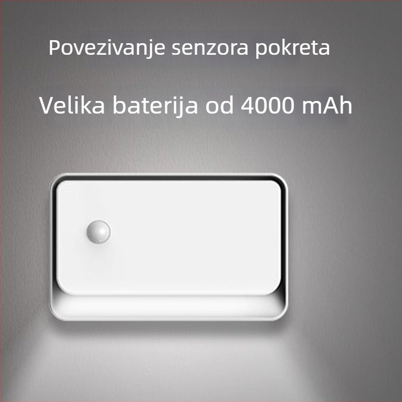 Pametna zidna svjetiljka sa senzorom pokreta za stepenice i hodnik, magnetsko pričvršćivanje, bez žica, punjiva noćna svjetiljka