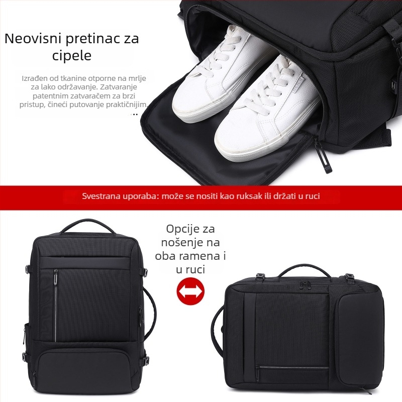 Z-MGKISS Ruksak za poslovna putovanja, 16-inčni prijenosnik, velika kapaciteta, Oxford tkanina, USB port