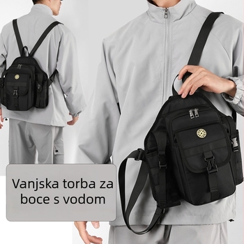 Unisex ruksak od Oxford platna, ljetni model 2025 – otporan na habanje, kapacitet do 20 L, džep za bocu vode, višenamjenski za outdoor, prostor za 10-inčni prijenosnik