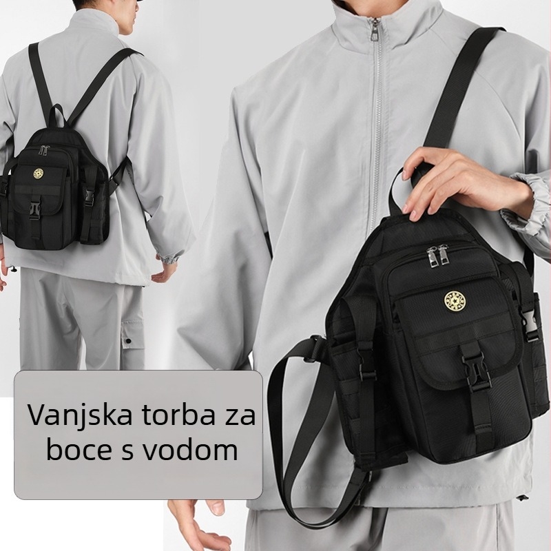 Unisex ruksak od Oxford platna, ljetni model 2025 – otporan na habanje, kapacitet do 20 L, džep za bocu vode, višenamjenski za outdoor, prostor za 10-inčni prijenosnik