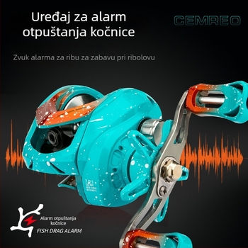Kemei Kingfisher Graffiti – Visoka osjetljivost, bakreni zubi, duga osovina i špula za najlonsku liniju