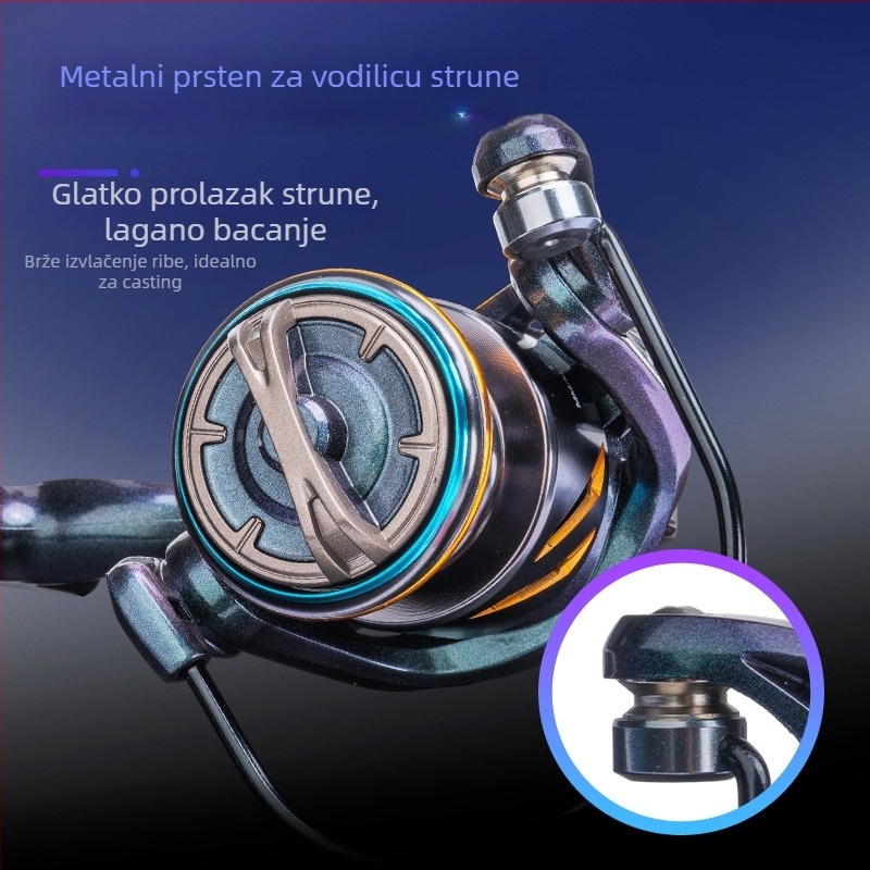 DEUKIO potpuno metalni kamelon spinning kolut