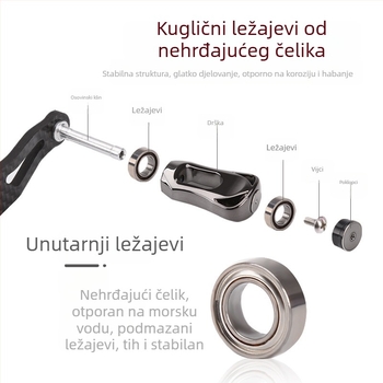Karbonski rocker-arm za kolut s kapljicom vode, ultra lagan, univerzalna prilagodba