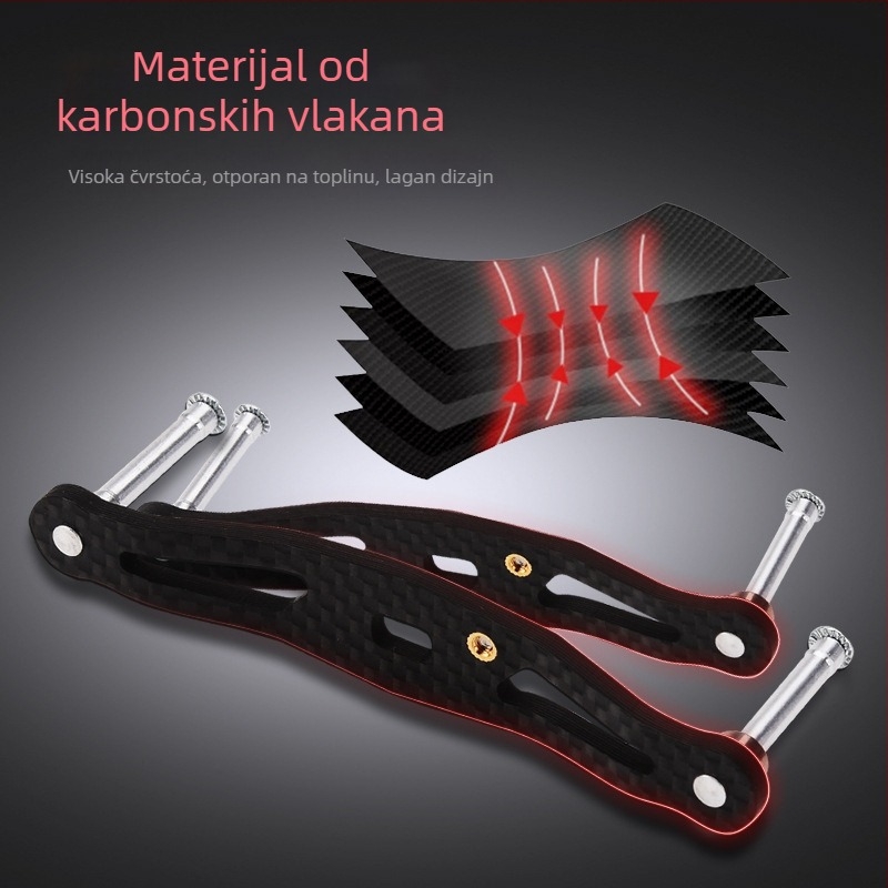 Karbonski rocker-arm za kolut s kapljicom vode, ultra lagan, univerzalna prilagodba
