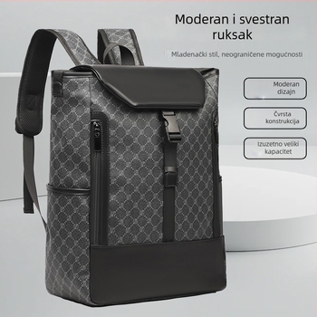 Unisex ranac od sintetičke nubuk kože za poslovna putovanja, velika kapaciteta 36–55 L, za 15-inčni laptop