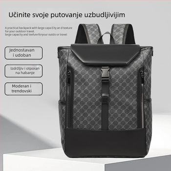 Unisex ranac od sintetičke nubuk kože za poslovna putovanja, velika kapaciteta 36–55 L, za 15-inčni laptop