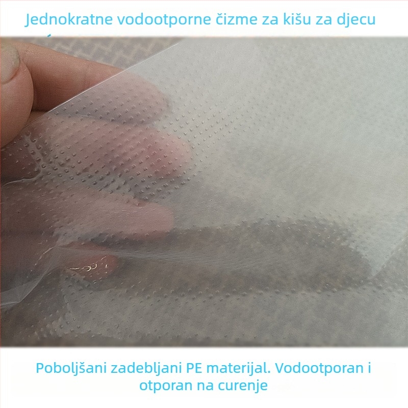 Jednokratne plastične navlake za cipele za djecu, lagane, otporne na mrlje, otporne na habanje, vodootporan dizajn