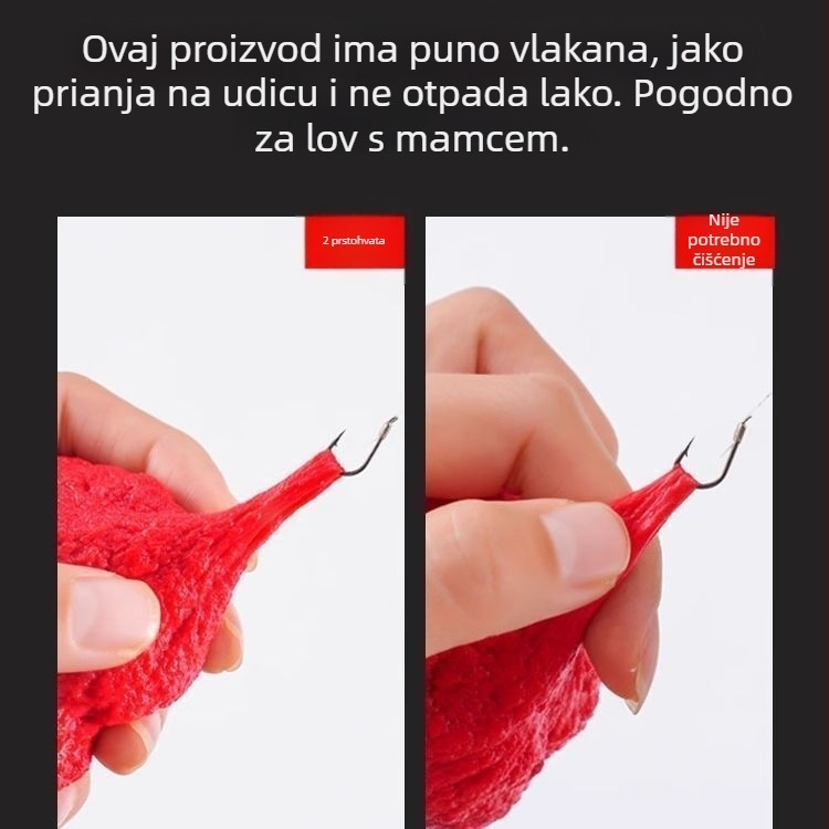 Nema ispiranja glutenska mamac za potok ribolov, sna miris ribe, mikro mamac za divlji ribolov, mali mamac za potokske vrste riba