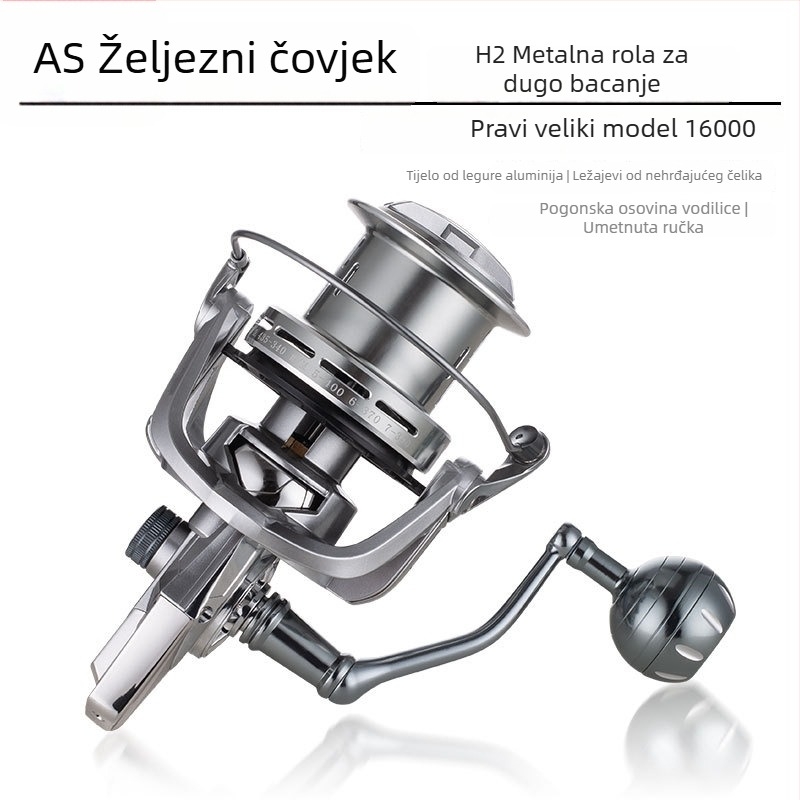 AS metalni spinning kolut – duga dometa za morski ribolov