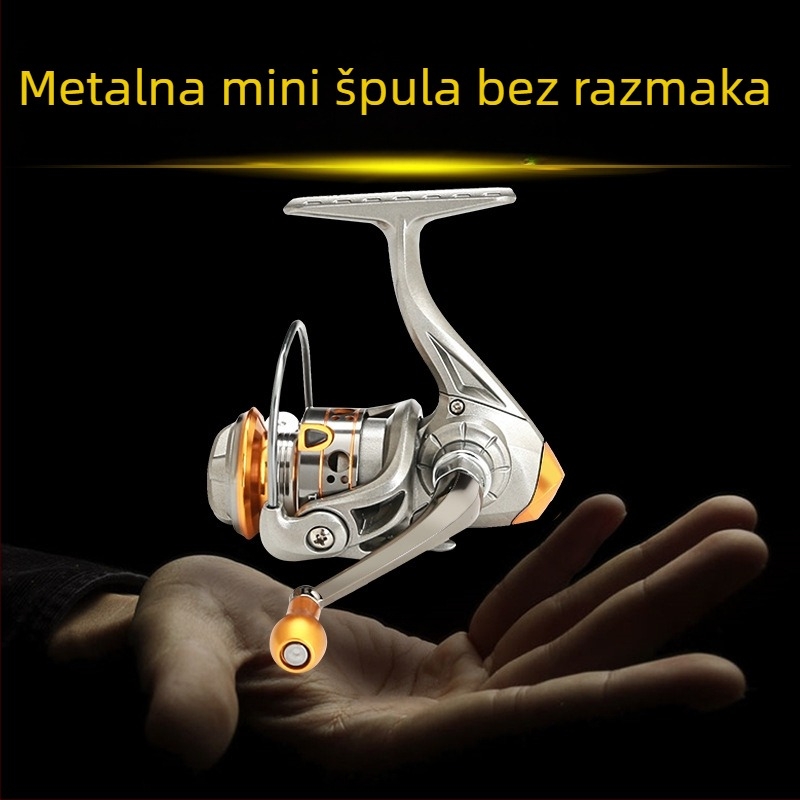 Mini metalni kolut za ribolov – bez praznine, kompaktan dizajn za umjetne mamce